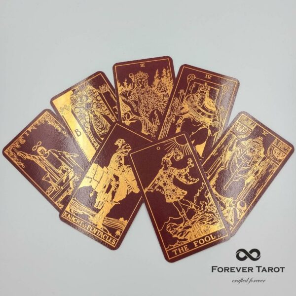Dark Burgundy Paper Tarot Decks - Image 12