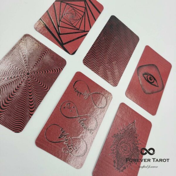 Dark Burgundy Paper Tarot Decks - Image 11