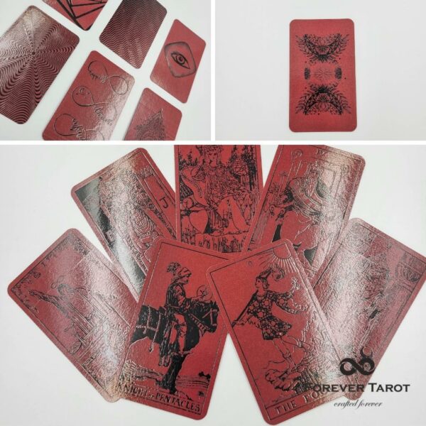 Dark Burgundy Paper Tarot Decks - Image 6
