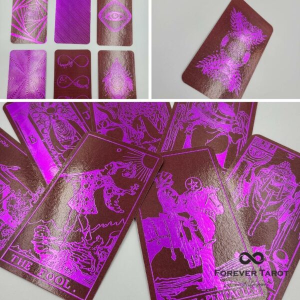 Dark Burgundy Paper Tarot Decks - Image 8