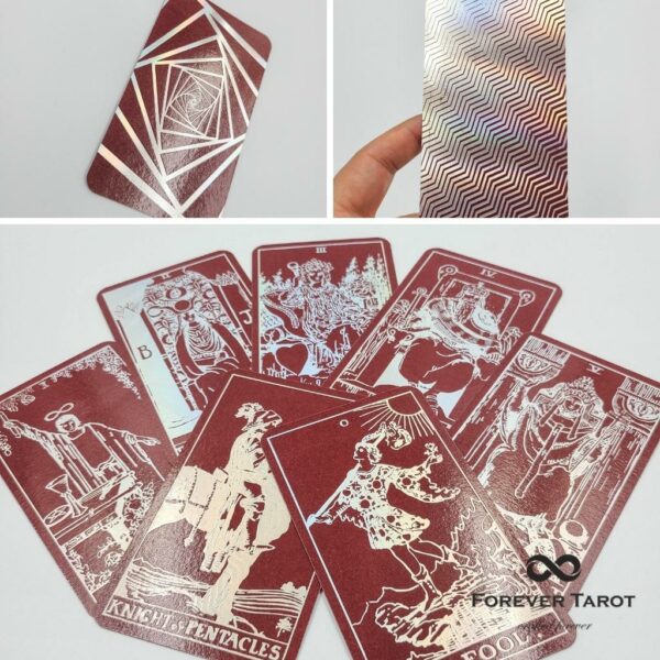 Dark Burgundy Paper Tarot Decks - Image 2