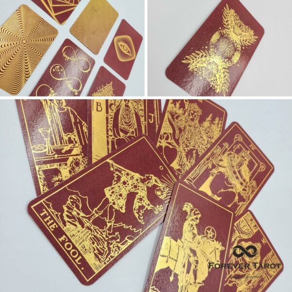 Dark Burgundy Paper Tarot Decks - Image 9